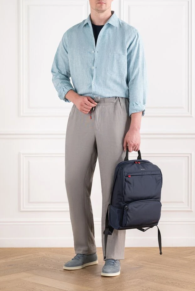 Loro Piana andre classic shirt in cool blue linen 195951 - photo 1