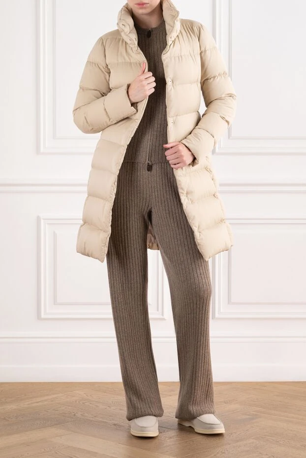Herno quilted down midi coat with a voluminous stand-up collar 196362 - photo 2