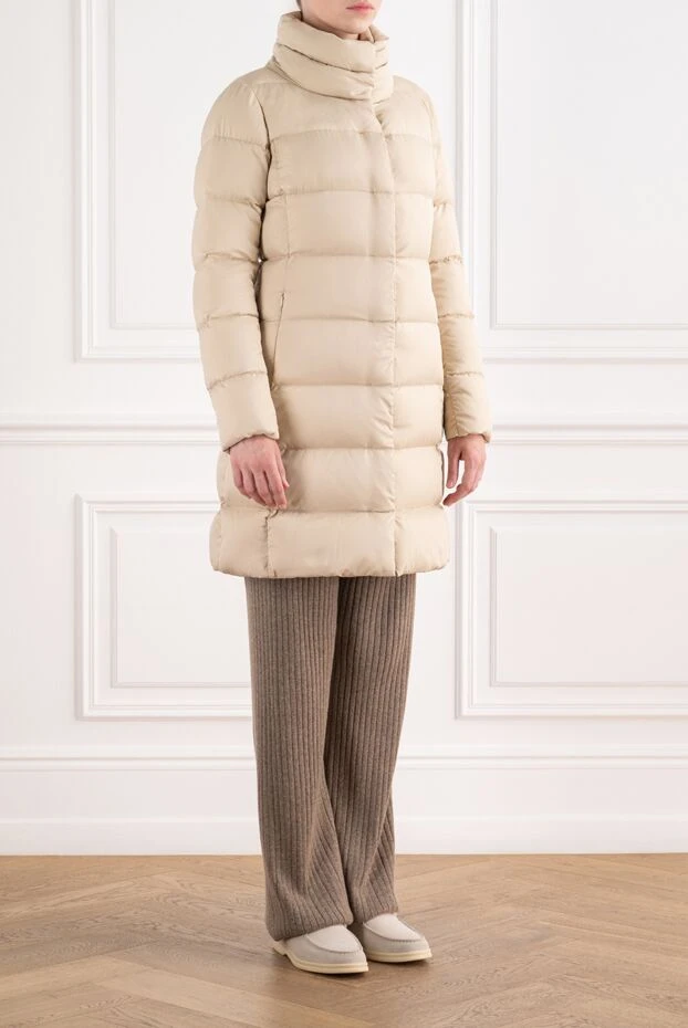 Herno quilted down midi coat with a voluminous stand-up collar 196362 - photo 3