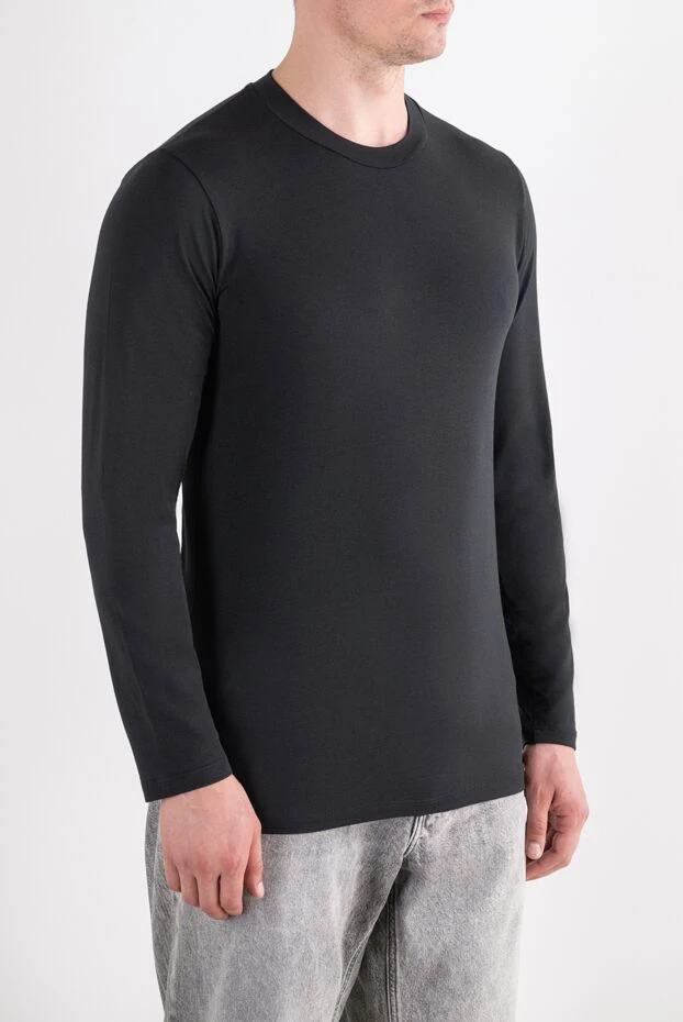 Tom Ford basic black long sleeve top made of ultra-soft cotton jersey 196369 - photo 3