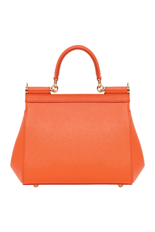 Dolce & Gabbana small orange sicily calfskin tote bag 196387 - photo 3