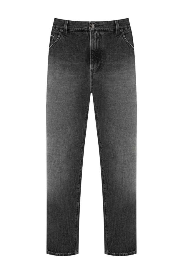 Dolce & Gabbana grey skinny jeans with a distressed effect and a metal plate on the pocket 196390 - photo 1