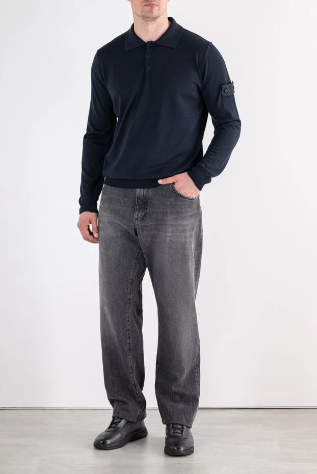 Dolce & Gabbana grey skinny jeans with a distressed effect and a metal plate on the pocket 196390 - photo 2