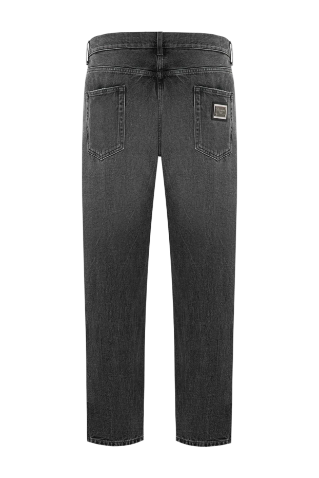 Dolce & Gabbana grey skinny jeans with a distressed effect and a metal plate on the pocket 196390 - photo 2