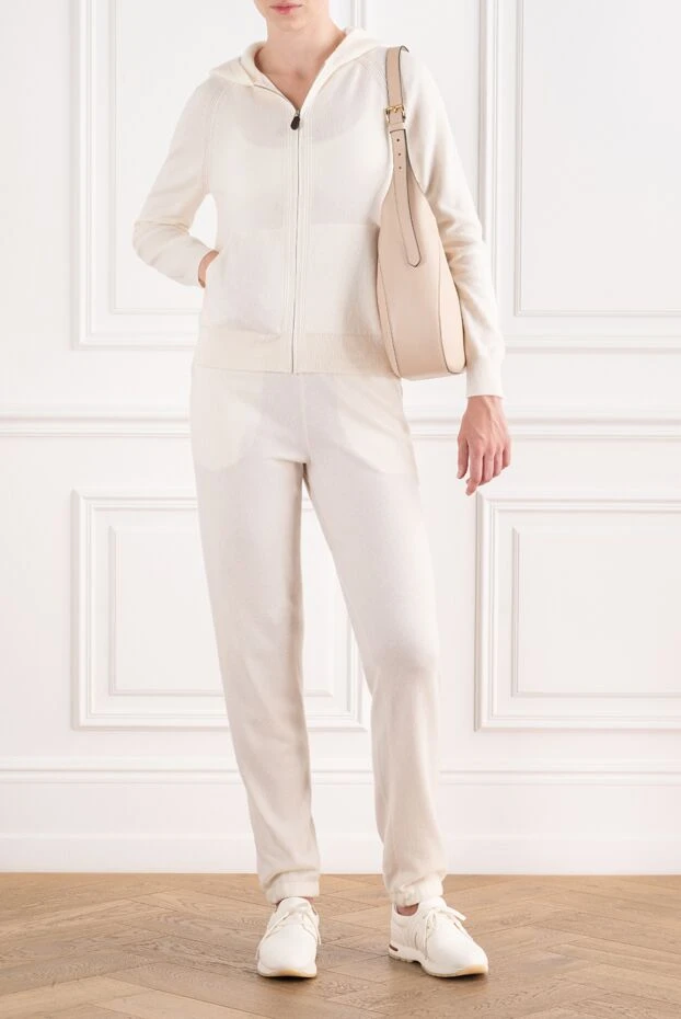 Loro Piana cashmere knit suit consisting of a zip-up hoodie and tapered trousers 196441 - photo 2