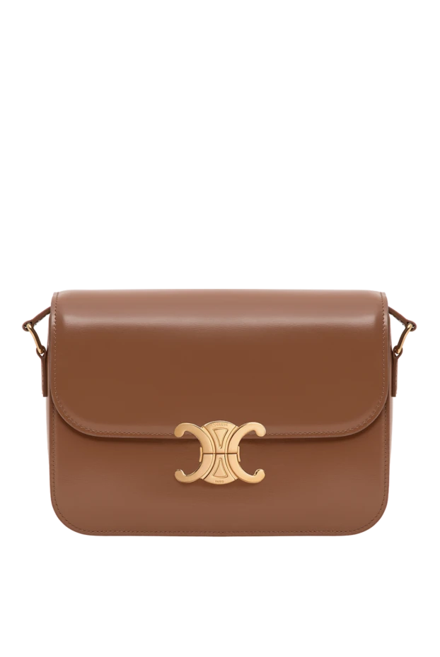 Celine classique triomphe brown calfskin bag 196461 - photo 1