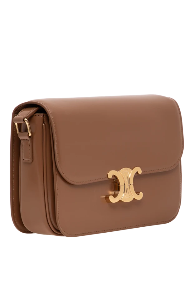 Celine classique triomphe brown calfskin bag 196461 - photo 3