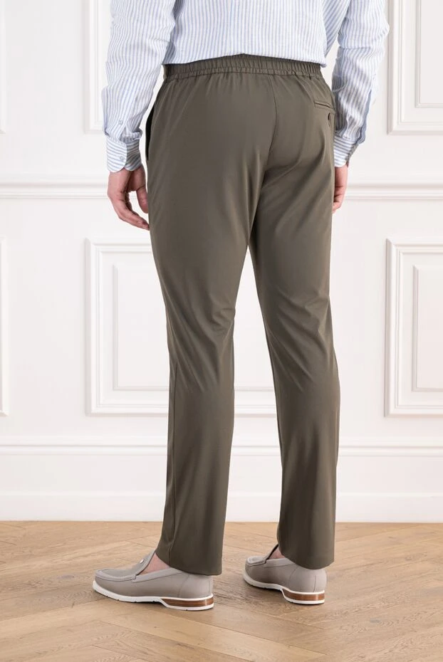 Cesare di Napoli stylish khaki trousers with an elastic adjustable sports waistband 196589 - photo 3