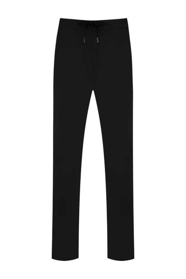 Cesare di Napoli lightweight dark grey trousers with an elastic adjustable drawstring waistband 196590 - photo 1