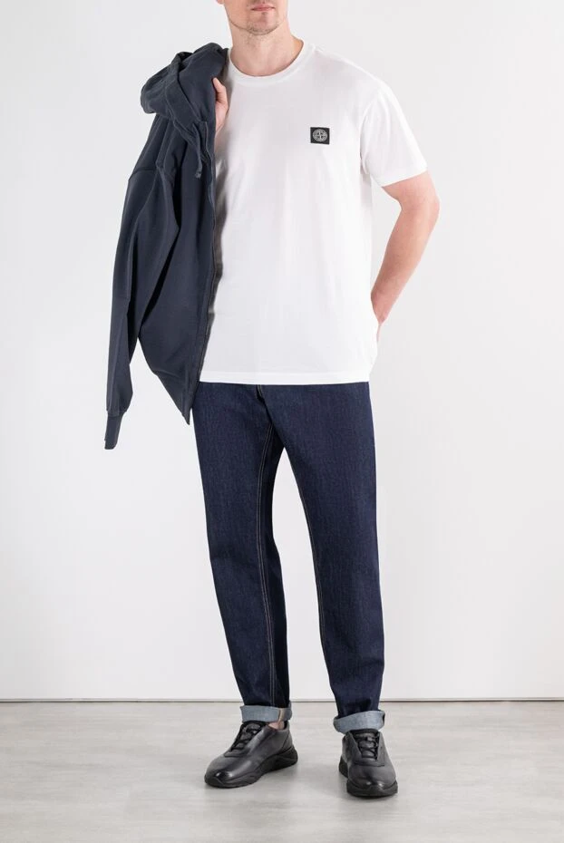 Dolce & Gabbana straight-leg dark blue jeans with contrast stitching 196638 - photo 2