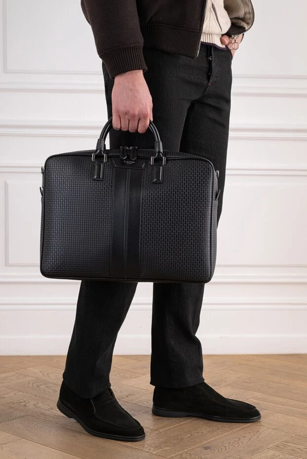 Serapian premium men's briefcase slim briefcase in stepan 196660 - photo 2