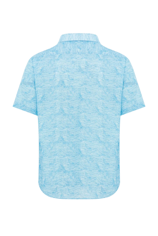 Zilli blue short-sleeved shirt with a painterly abstract print 196681 - photo 3