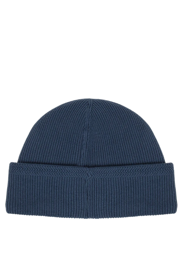 Stone Island men's blue and melange cotton hat with a pattern on the lapel 196730 - photo 3