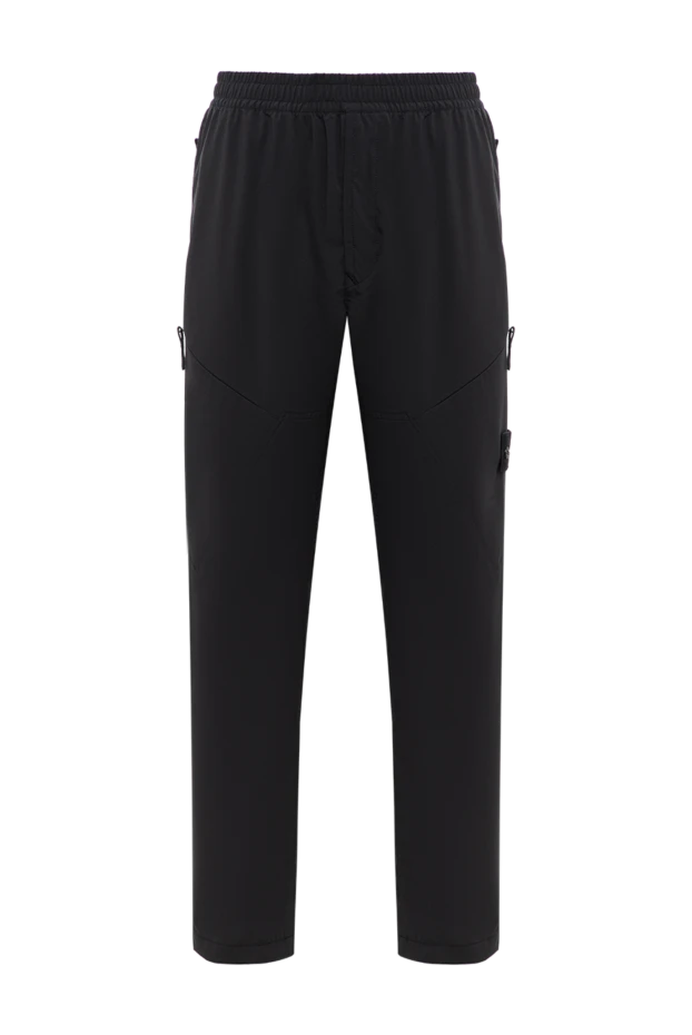 Stone Island чоловічі чорні штани з боковими кишенями 196762 - фото 1