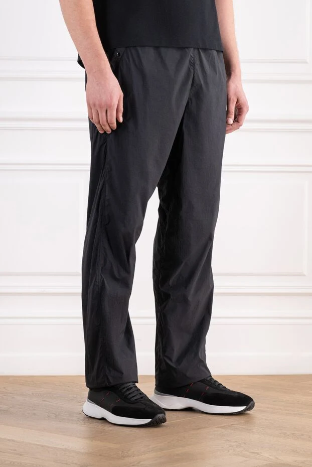 Stone Island dark blue men's sweatpants with a patch 196777 - photo 3
