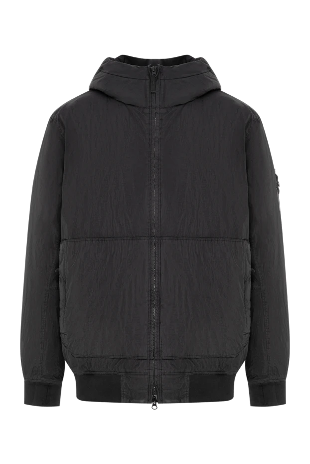 Stone Island куртка з капюшоном із тришарового високоефективного матеріалу чорна 196803 - фото 1