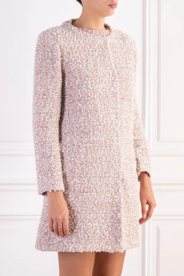D.Exterior pink cropped tweed coat with a loose silhouette 196811 - photo 3