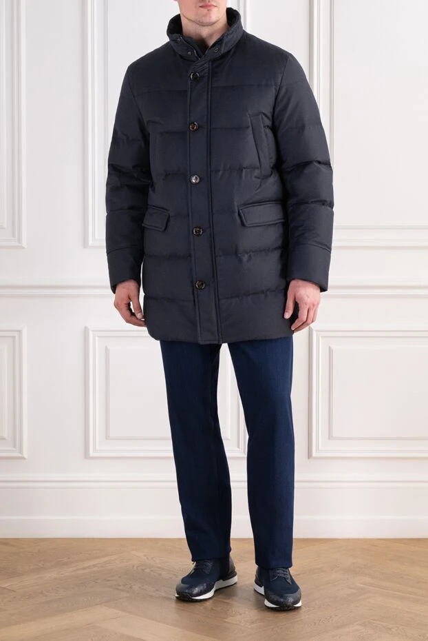 Moorer dark blue men's barbieri-wk goose down jacket 196816 - photo 2