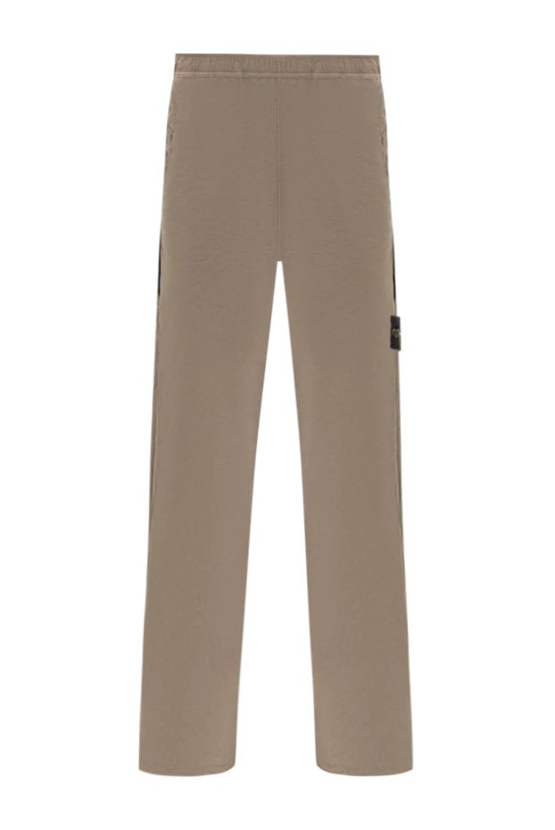 Stone Island loose cotton sweatpants with signature compass 196849 - photo 1