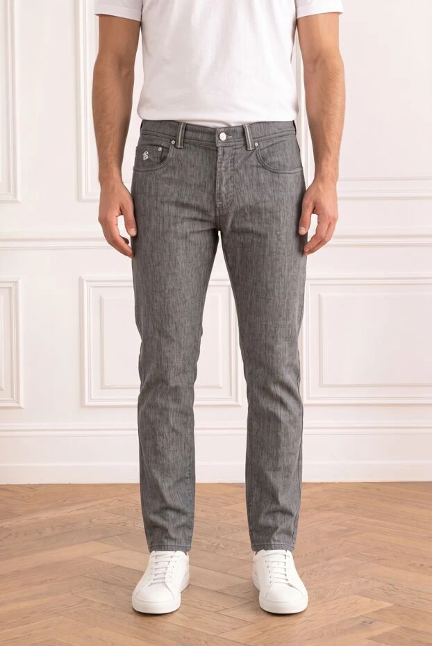 Zilli blue cotton jeans for men 196996 - photo 1
