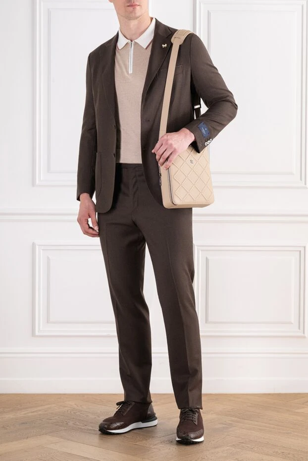 Tombolini classic wool two-piece suit with a two-button jacket 197424 - photo 2