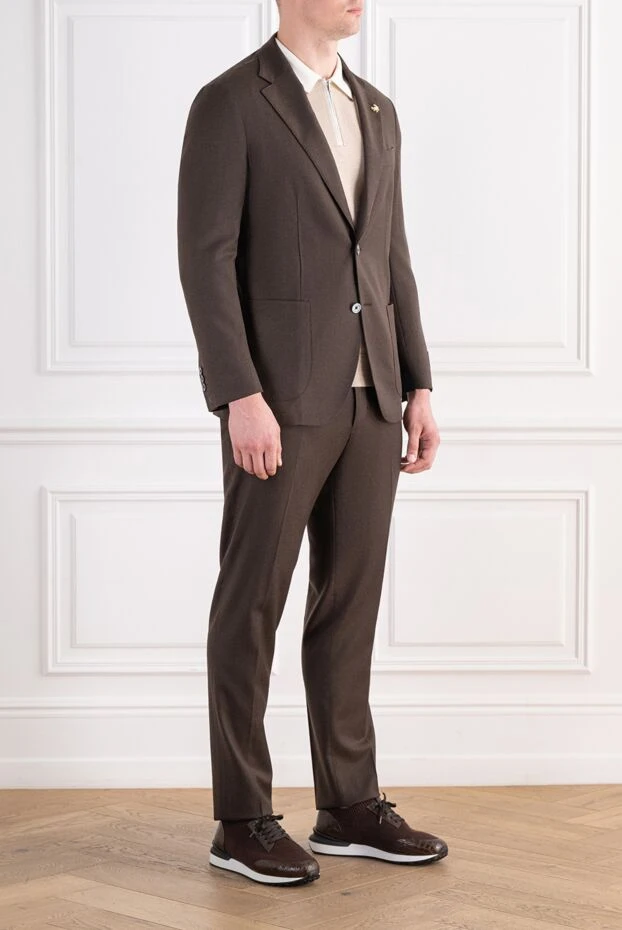 Tombolini classic wool two-piece suit with a two-button jacket 197424 - photo 3