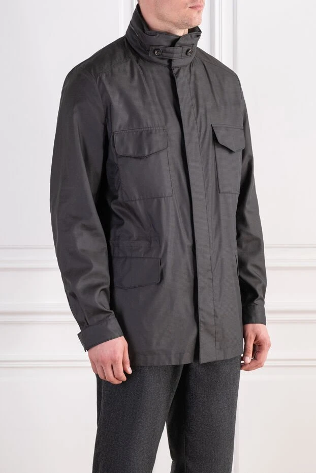 Loro Piana demi-season waterproof jacket with patch pockets and a hidden drawstring 197503 - photo 3