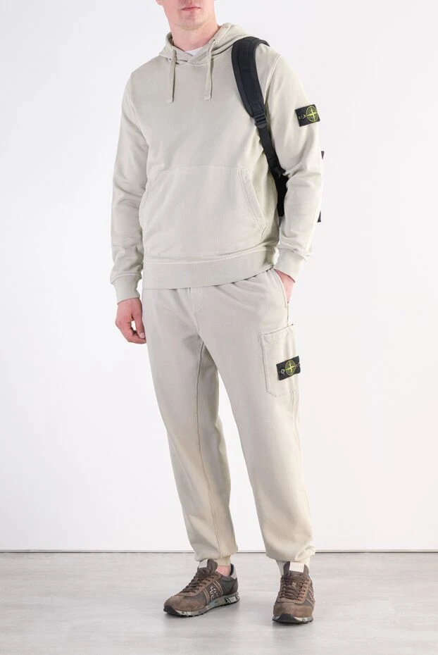 Stone Island premium cotton suit with hoodie and branded patch 197770 - photo 2
