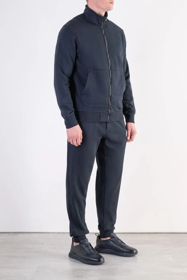 Stone Island blue knitted suit with a zip and a stand-up collar 197781 - photo 3