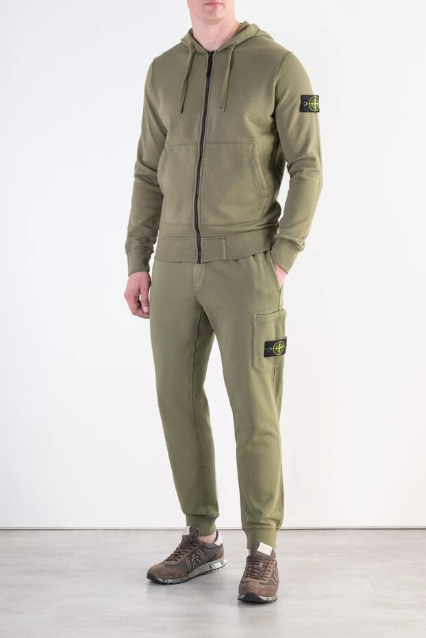 Stone Island khaki cotton suit with adjustable hood 197788 - photo 2