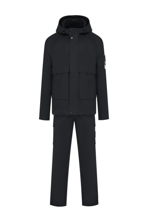 Stone Island o-ventile blue men's monochrome heavyweight cotton cargo suit 197790 - photo 1