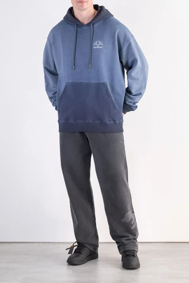 Off-White men's high-density organic cotton knit hoodie 197838 - photo 2