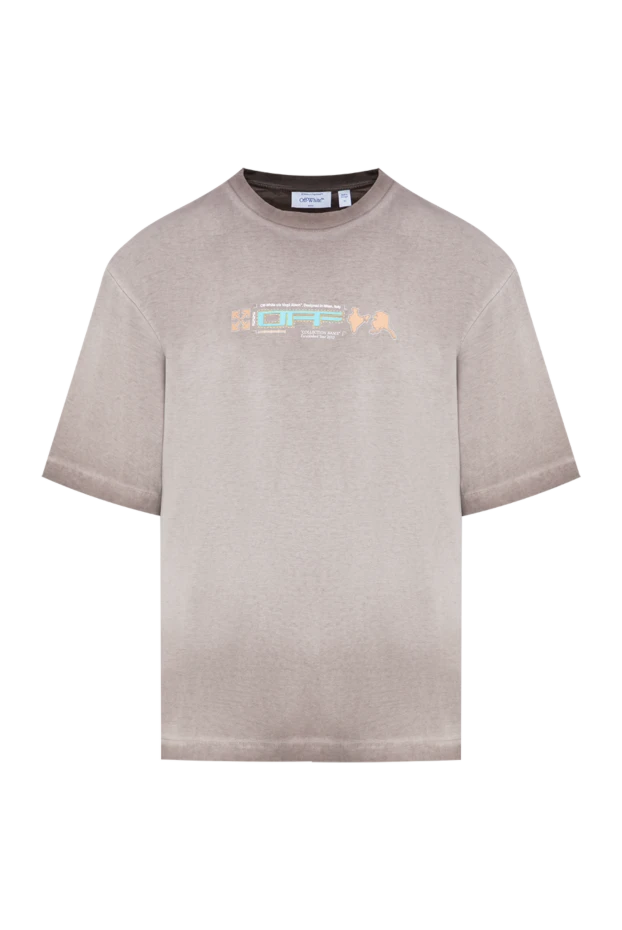 Off-White хлопковая футболка archigeography arrow skate tee в эстетике стритвира 197839 - фото 1