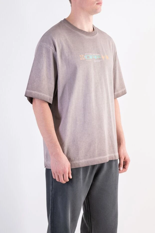 Off-White хлопковая футболка archigeography arrow skate tee в эстетике стритвира 197839 - фото 3