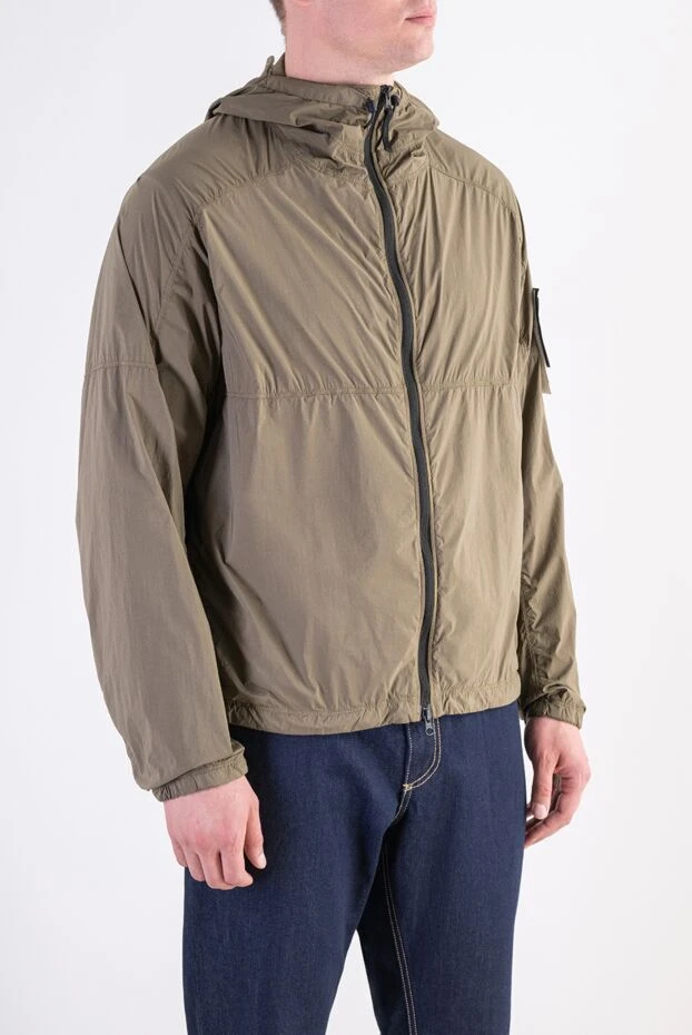 Stone Island a nylon windbreaker in the signature protective shade military gree 197871 - photo 3
