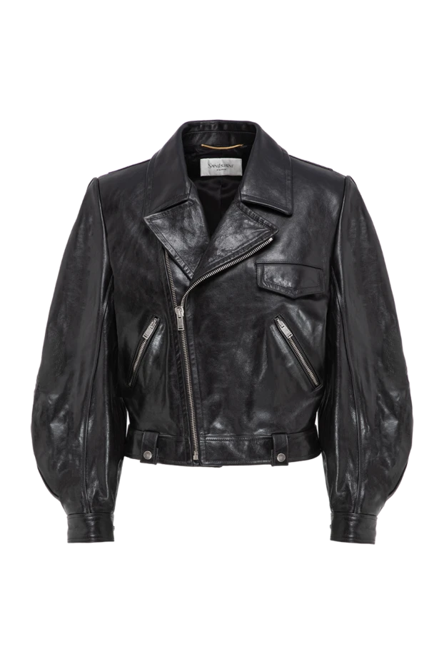 Saint Laurent smooth nappa leather biker jacket with silver hardware 197876 - photo 1