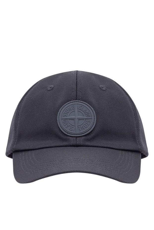 Stone Island чоловіча шестипанельна бейсболка у глибокому темно-синьому кольорі. 197889 - фото 1