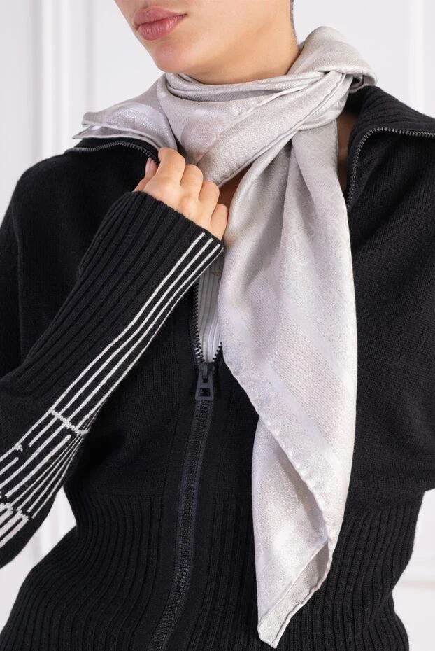 Dior oblique jacquard shawl made from a blend of silk and cashmere fibers 197895 - photo 2