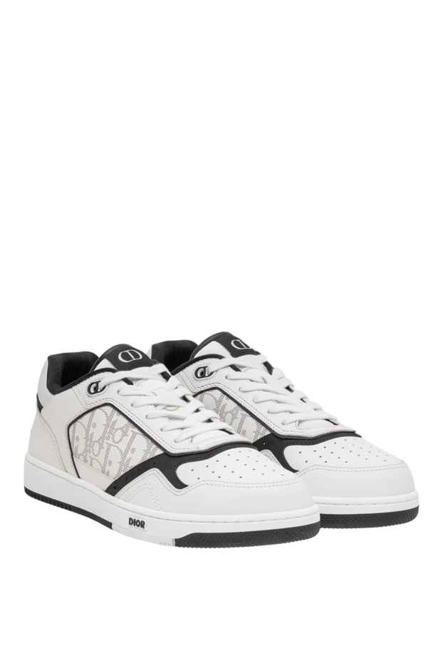 Dior men's b27 uptown low-top sneakers in white leather 197911 - photo 3