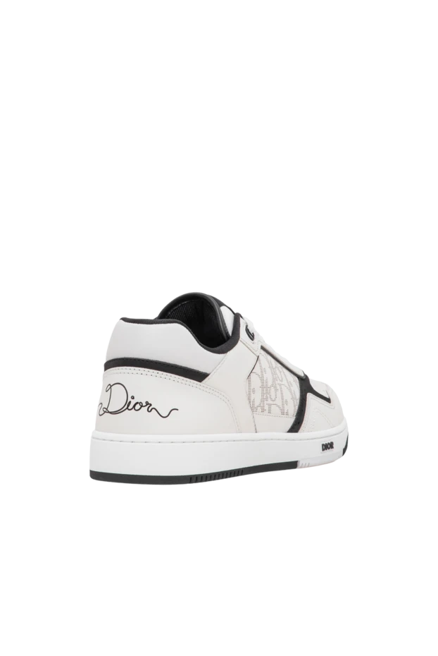 Dior men's b27 uptown low-top sneakers in white leather 197911 - photo 3