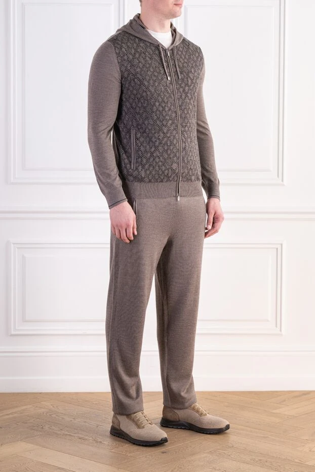 Zilli combined knitted suit with jacquard trim and hood 197945 - photo 3
