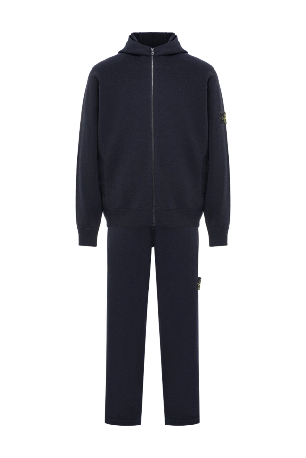 Stone Island wool knit suit with a hood and iconic patches 197950 - photo 1