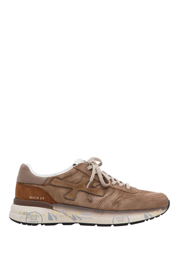 Premiata men's suede mick sneakers in a simple light brown palette 197999 - photo 1