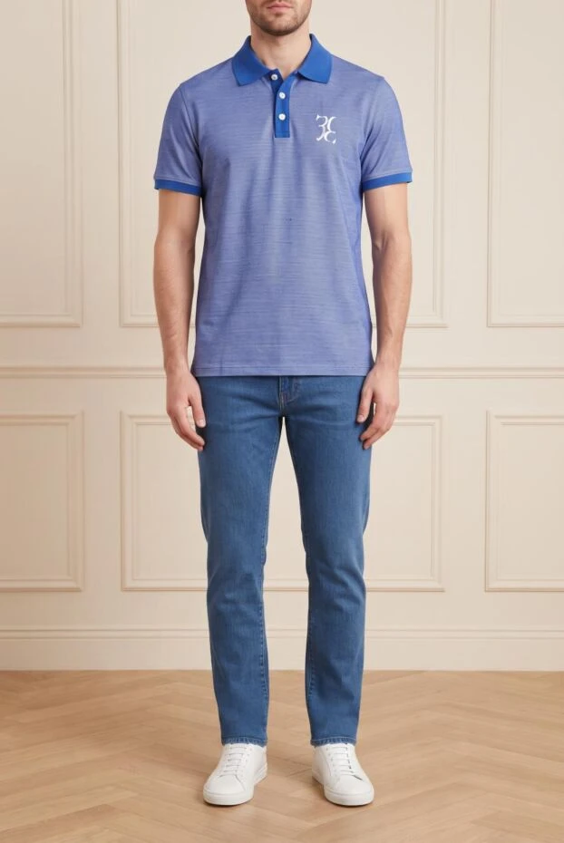 Billionaire blue silk polo for men (markdown) 198056 - photo 1