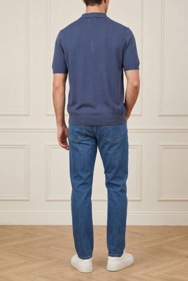 Svevo blue silk polo for men (markdown) 198059 - photo 2