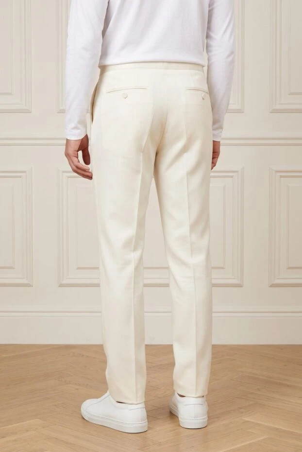 Gucci white linen and cotton pants for men (markdown) 198060 - photo 3
