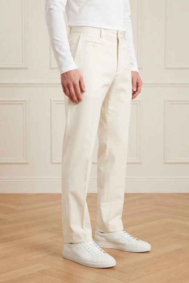 Gucci white linen and cotton pants for men (markdown) 198060 - photo 2
