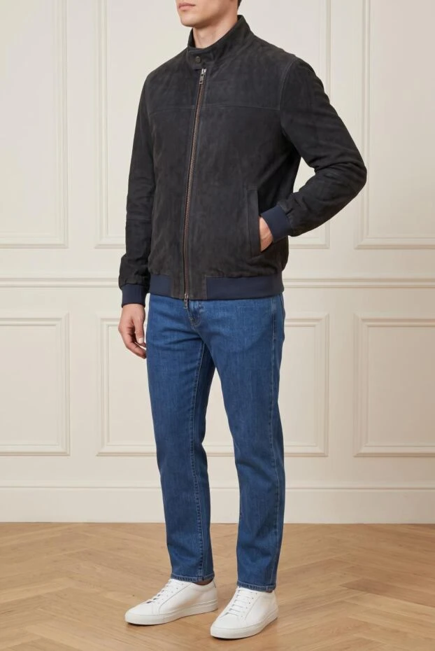Gallotti blue suede jacket for men (markdown) 198061 - photo 2