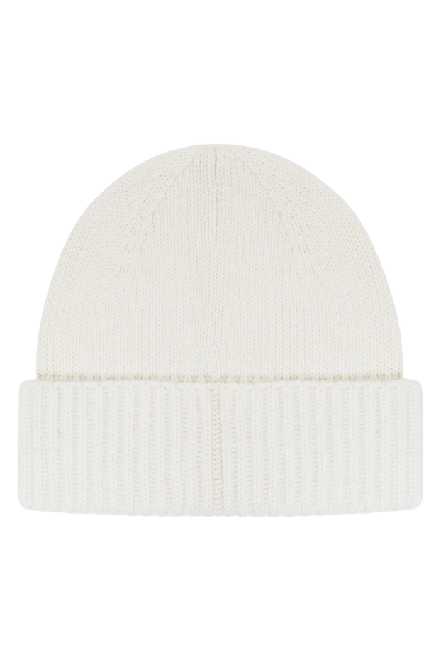 D.Exterior light beige wool beanie hat with wide elastic cuff 198274 - photo 2