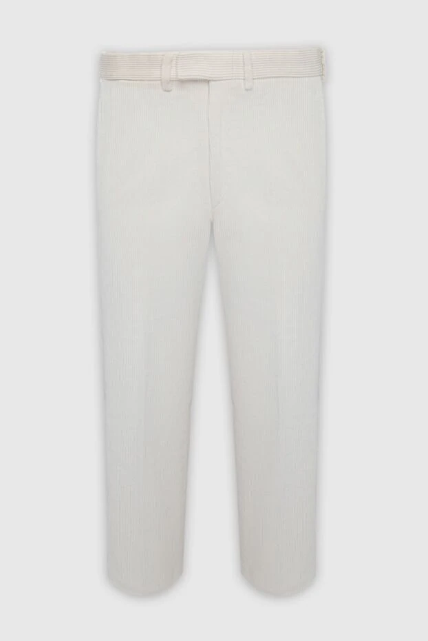 Gucci men's white cotton corduroy trousers 818853 - photo 1